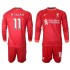 Camisola Liverpool M.Salah 11 Criança Equipamento Primeiro 2021-2022 Manga Comprida